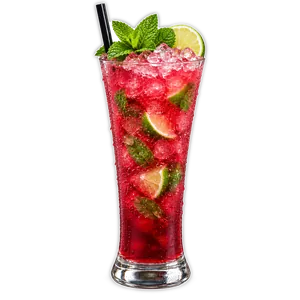 Mojito Hibiscus — Le Pavé, Guéliz Marrakech