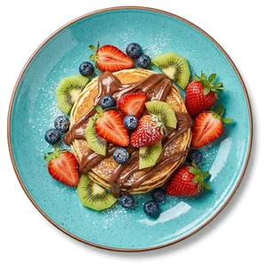 Pancake Nutella fruits de saison — Le Pavé, Guéliz Marrakech